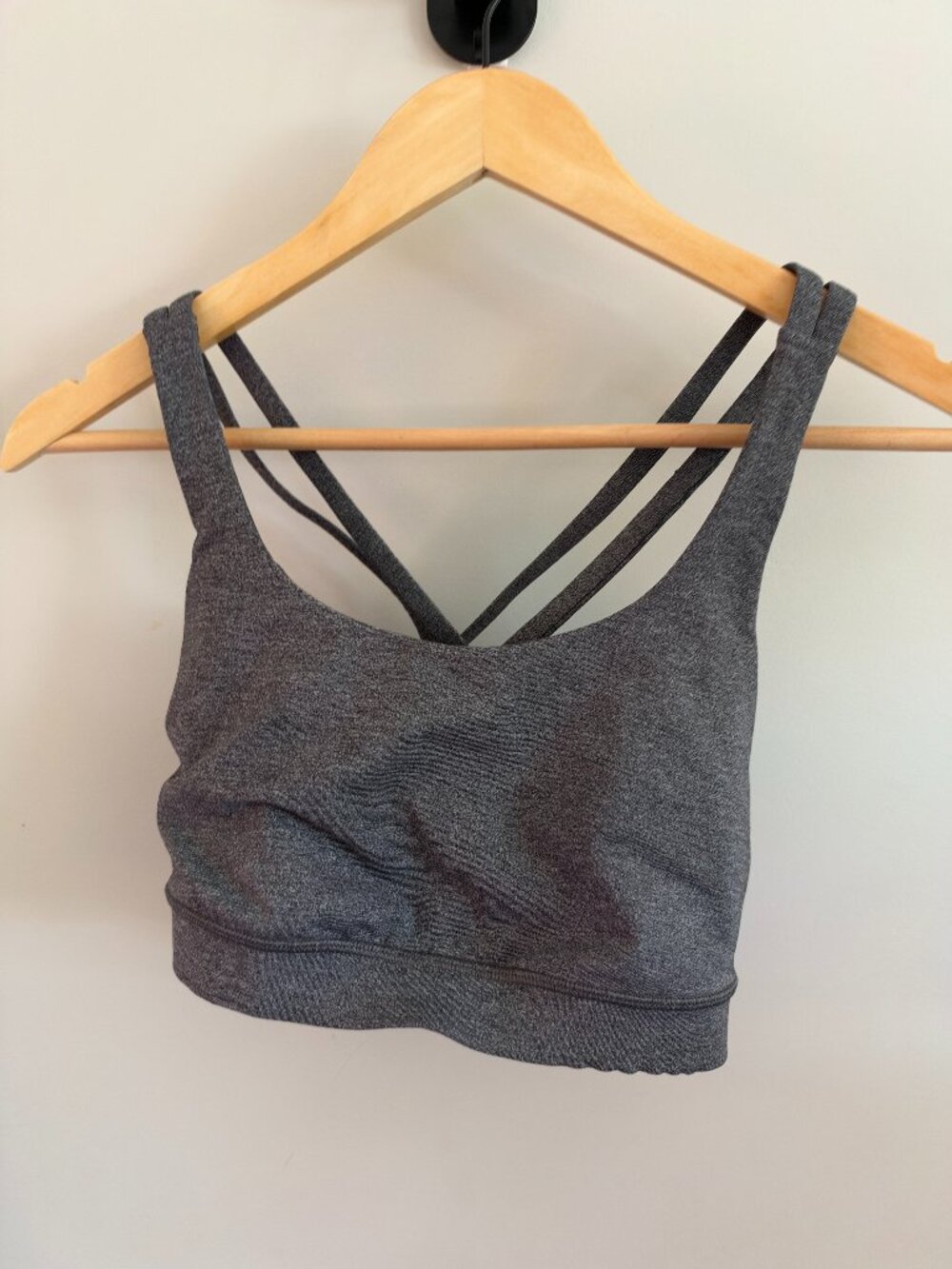 lululemon Energy Bra Heathered Grey Size 8